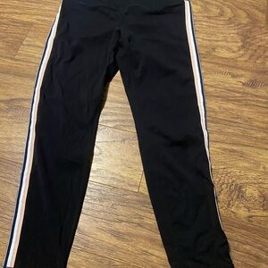 ZYIA Black stipped Leggings